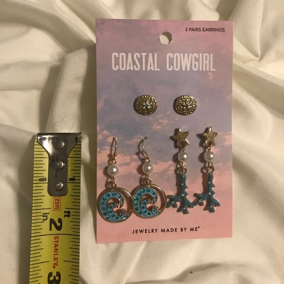 Ocean Earrings 3pc Set - Picture 3 of 3